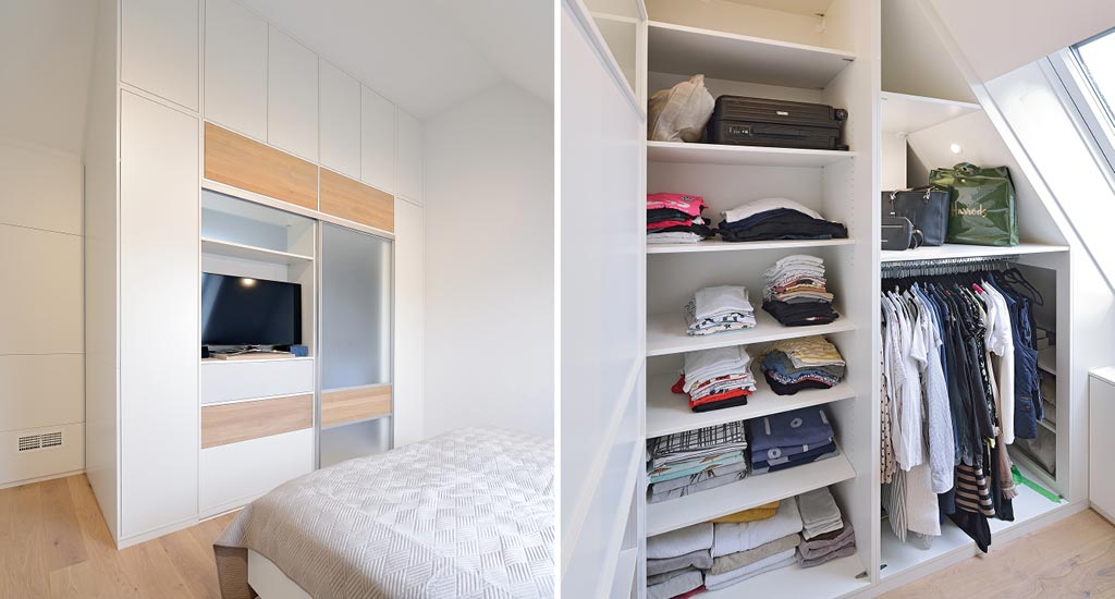 Kleiderschrank unterm Dach in Lahr und Schrank mit Schiebetuer